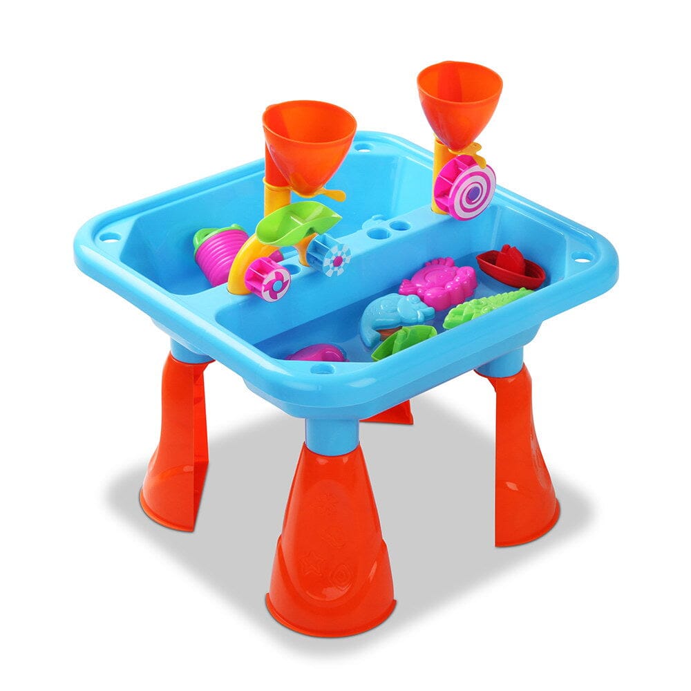 - Kids Sand & Water Table Play Set – Outdoor Beach Toys with Funnels, Water Wheels & Accessories Keezi Baby & Kids > Toys
