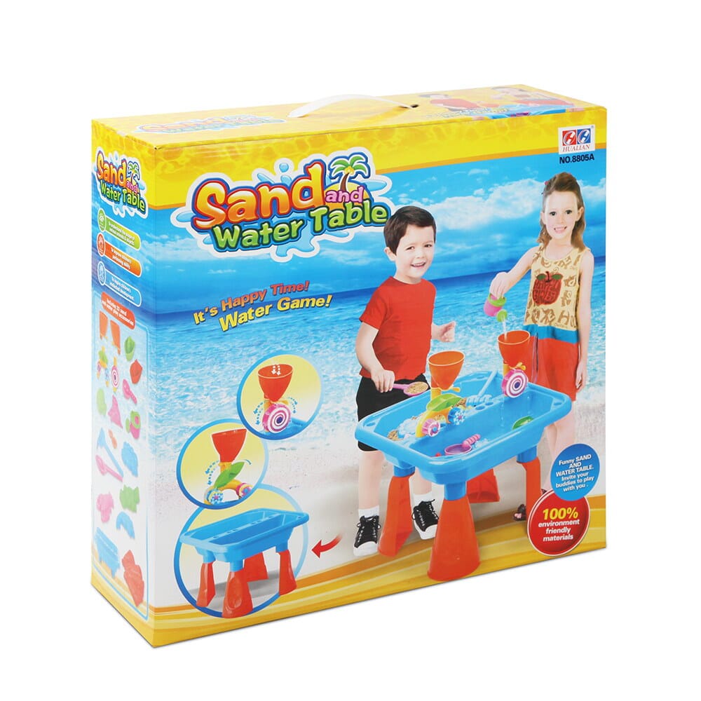 - Kids Sand & Water Table Play Set – Outdoor Beach Toys with Funnels, Water Wheels & Accessories Keezi Baby & Kids > Toys