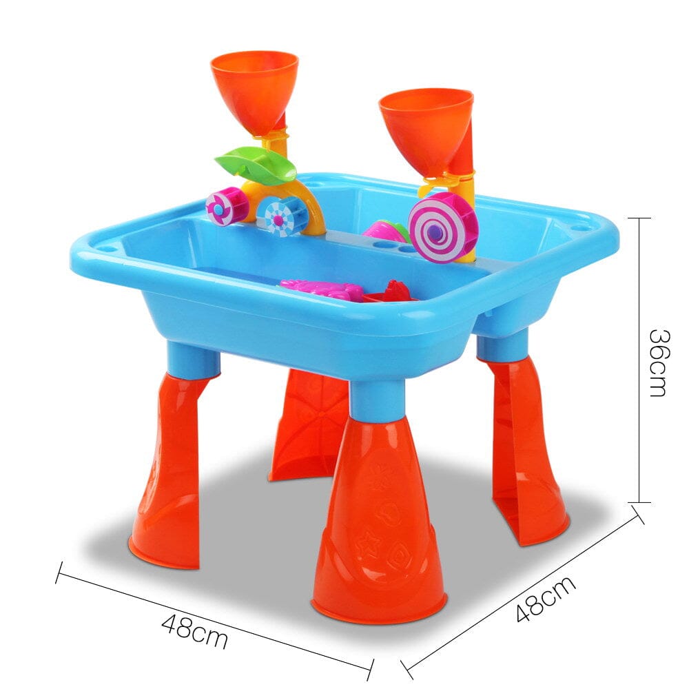 - Kids Sand & Water Table Play Set – Outdoor Beach Toys with Funnels, Water Wheels & Accessories Keezi Baby & Kids > Toys