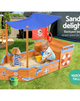 - Pirate Adventure Sandpit: Wooden Boat with Canopy & Bench Seat Keezi Baby & Kids > Toys