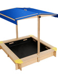 - Oasis Sandbox: Wooden Sandpit with Sun Canopy | Protected Outdoor Fun Keezi Baby & Kids > Toys