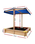 - Oasis Sandbox: Wooden Sandpit with Sun Canopy | Protected Outdoor Fun Keezi Baby & Kids > Toys