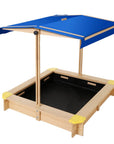 - Oasis Sandbox: Wooden Sandpit with Sun Canopy | Protected Outdoor Fun Keezi Baby & Kids > Toys