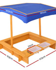 - Splash & Dig Sandbox: Wooden Sandpit with UV Canopy & Water Basins Keezi Baby & Kids > Toys
