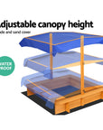 - Splash & Dig Sandbox: Wooden Sandpit with UV Canopy & Water Basins Keezi Baby & Kids > Toys