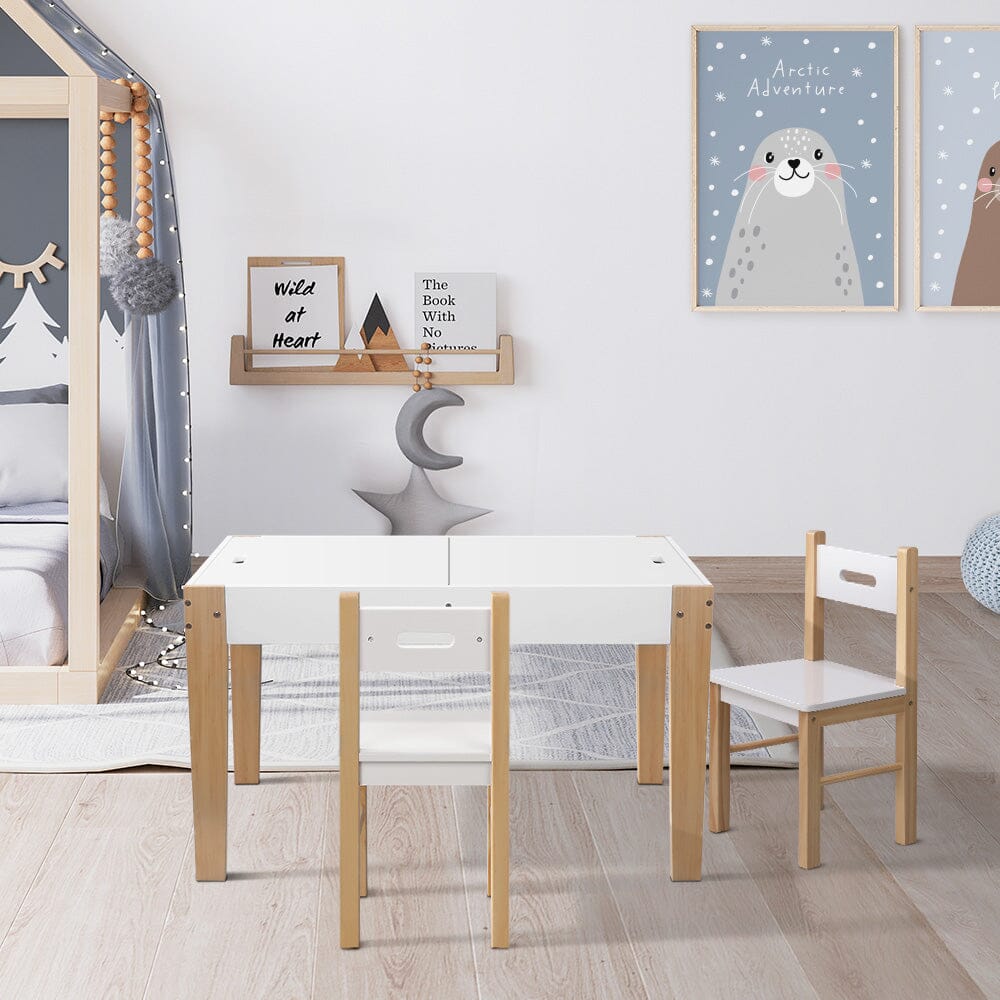- Transformative Creativity Hub: Kids Table & Chair Set with Chalkboard Desk Keezi Baby & Kids > Kid's Furniture