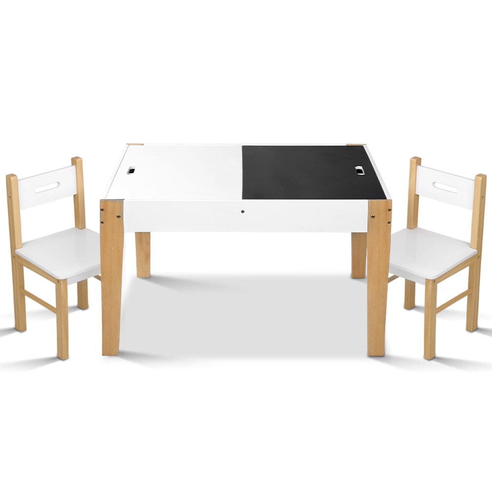 - Transformative Creativity Hub: Kids Table & Chair Set with Chalkboard Desk Keezi Baby & Kids > Kid's Furniture