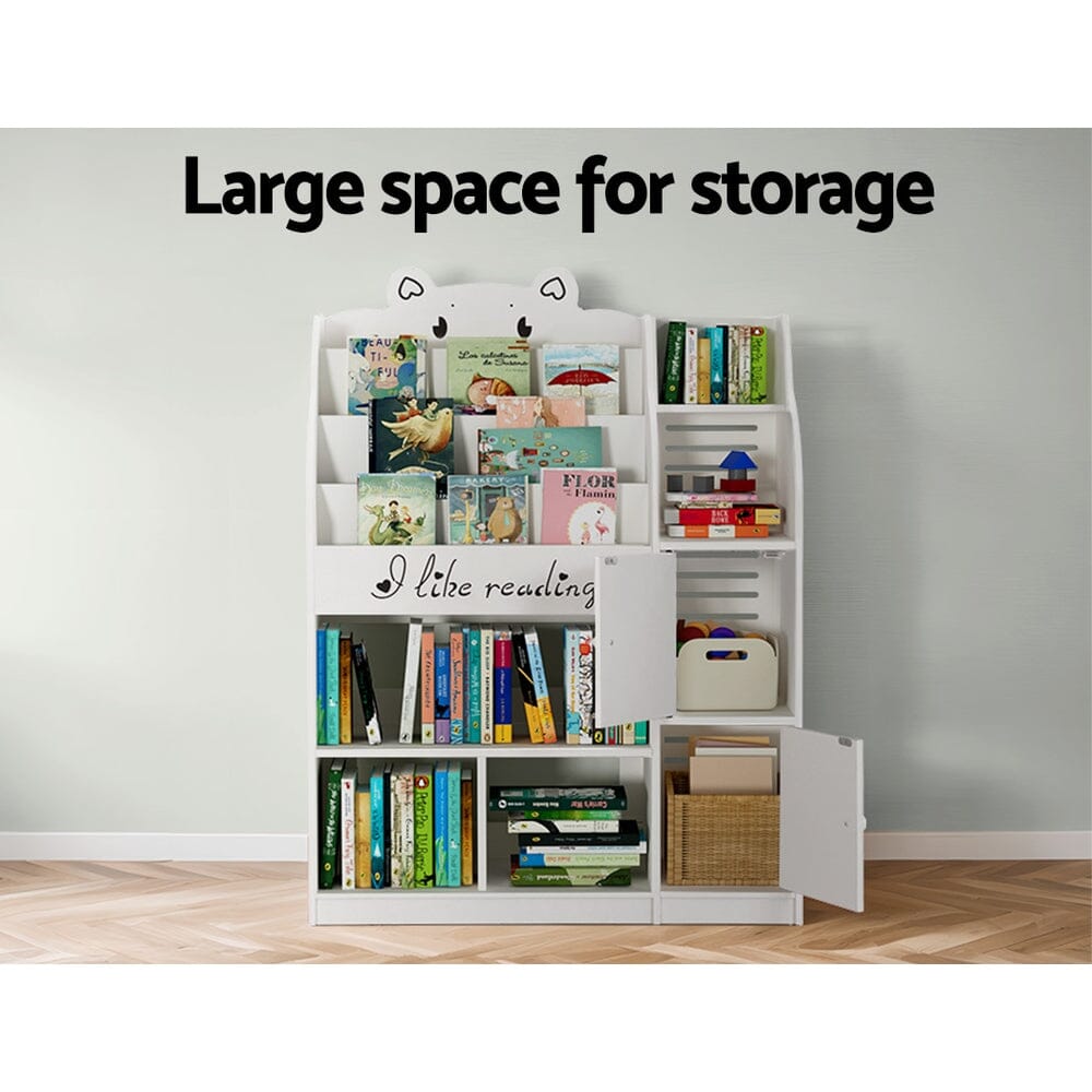Keezi Kids’ Wonder Bookshelf: 4-Tier Storybook Haven & Toy Organiser Baby & Kids > Kid's Furniture Keezi