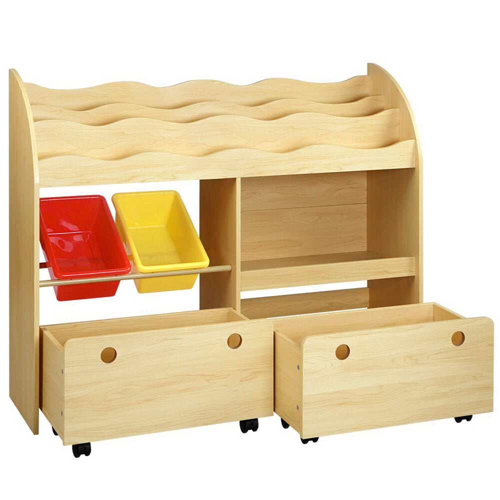 - Learning Station: 3-Tier Bookshelf & Toy Organiser Keezi Baby & Kids > Kid's Furniture