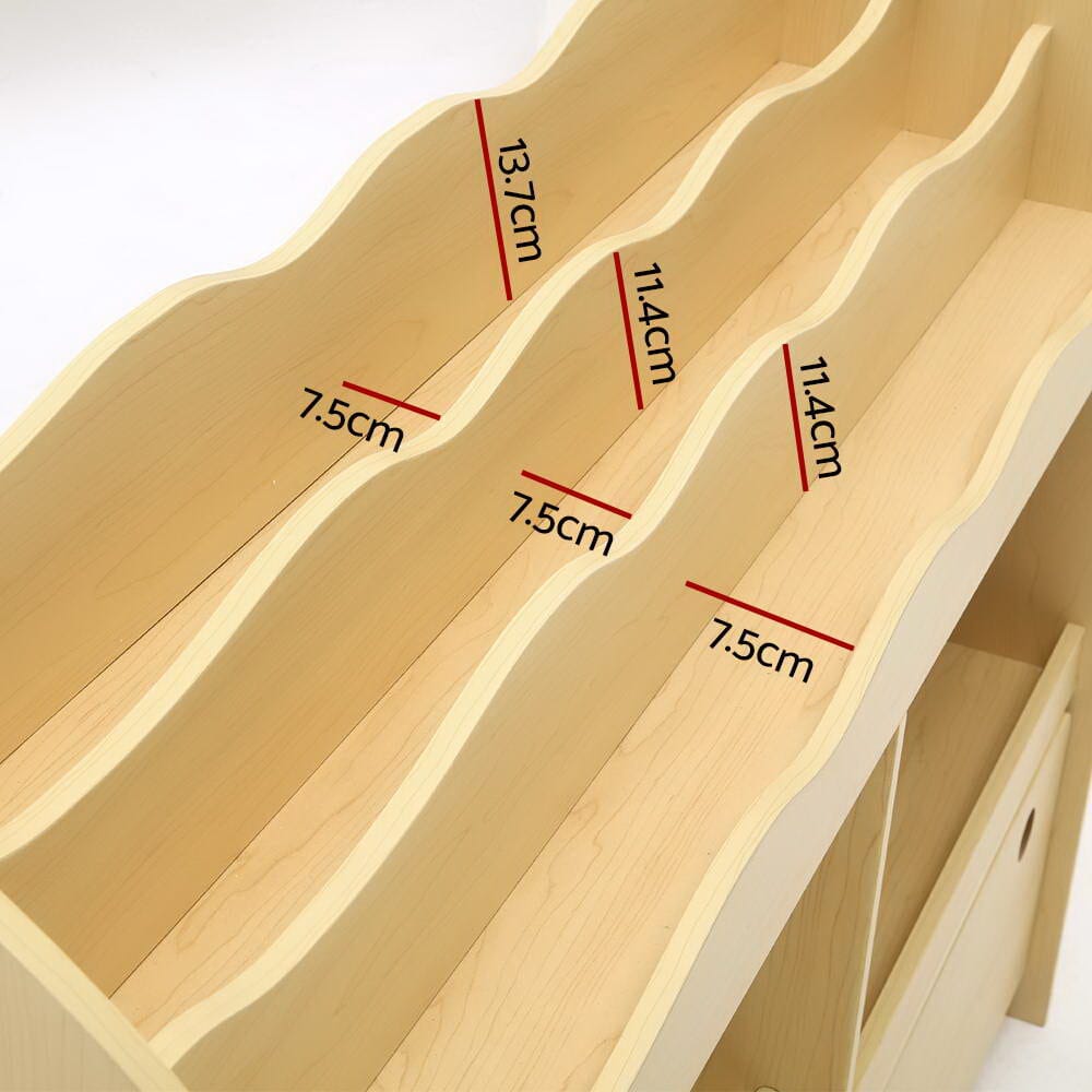 - Learning Station: 3-Tier Bookshelf & Toy Organiser Keezi Baby & Kids > Kid's Furniture