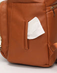 - Luxury Vegan Leather Diaper Bag - Multifunctional and Stylish Baby Stork Diaper Wet Bags