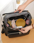 - Luxury Vegan Leather Diaper Bag - Multifunctional and Stylish Baby Stork Diaper Wet Bags