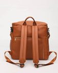 - Luxury Vegan Leather Diaper Bag - Multifunctional and Stylish Baby Stork Diaper Wet Bags