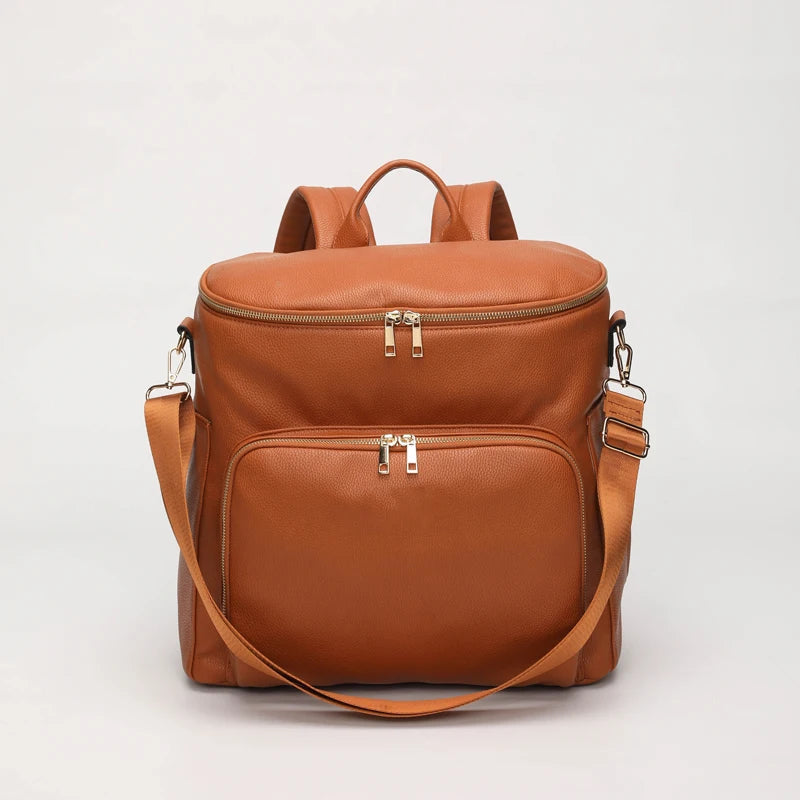 - Luxury Vegan Leather Diaper Bag - Multifunctional and Stylish Baby Stork Diaper Wet Bags