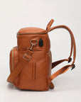 - Luxury Vegan Leather Diaper Bag - Multifunctional and Stylish Baby Stork Diaper Wet Bags