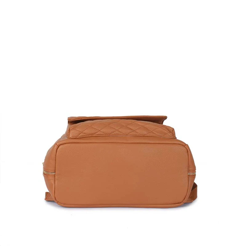 - Luxury Vegan Leather Diaper Bag - Quilted Design with large capacity and accessories. Baby Stork Diaper Wet Bags