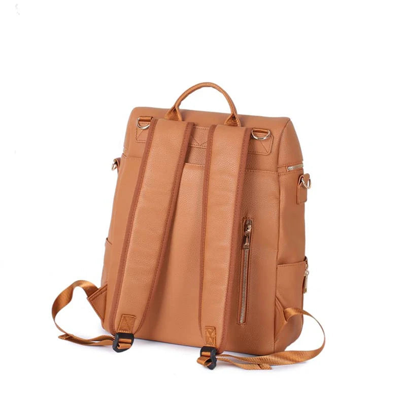 - Luxury Vegan Leather Diaper Bag - Quilted Design with large capacity and accessories. Baby Stork Diaper Wet Bags