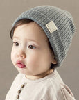 Grey 0-2Y - Modern Baby Knitted Beanie Hat for Newborns and Toddlers Baby Stork