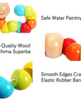 - Montessori Wooden Caterpillar Toy - Early Learning for Toddlers Baby Stork Baby & Kids > Toys