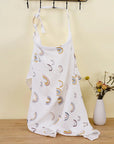 - Muslin Cotton Nursing Cover - Breathable Breastfeeding Apron Baby Stork Nursing & Feeding