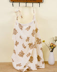 - Muslin Cotton Nursing Cover - Breathable Breastfeeding Apron Baby Stork Nursing & Feeding