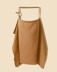 Chocolate - Muslin Cotton Nursing Cover - Breathable Breastfeeding Apron Baby Stork Nursing & Feeding