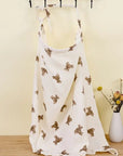 one bear - Muslin Cotton Nursing Cover - Breathable Breastfeeding Apron Baby Stork Nursing & Feeding