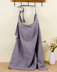 purple - Muslin Cotton Nursing Cover - Breathable Breastfeeding Apron Baby Stork Nursing & Feeding