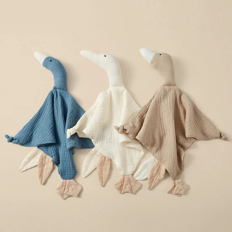 Baby Stork Goose Comforter Organic Cotton Security Blanket