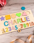 Style 4 - Personalised Name Puzzle 2 Baby Stork Puzzles