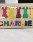 Style 5 - Personalised Name Puzzle 2 Baby Stork Puzzles