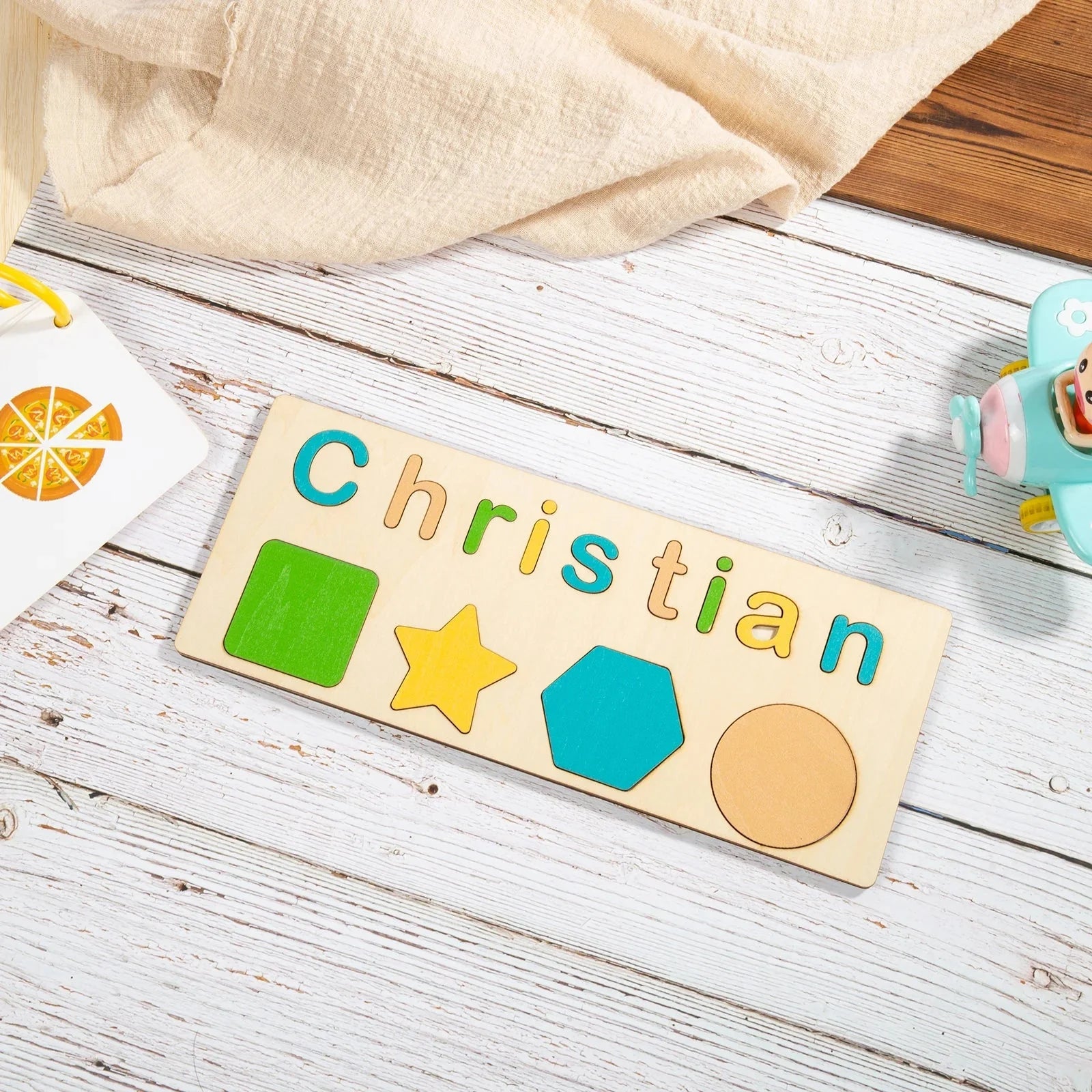 Style 3 - Personalised Name Puzzle 2 Baby Stork Puzzles