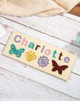 Style 1 - Personalised Name Puzzle 2 Baby Stork Puzzles