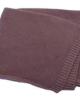 Brown - Personalised Soft Knit Blanket Baby Stork Swaddling & Receiving Blankets