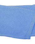 Blue - Personalised Soft Knit Blanket Baby Stork Swaddling & Receiving Blankets