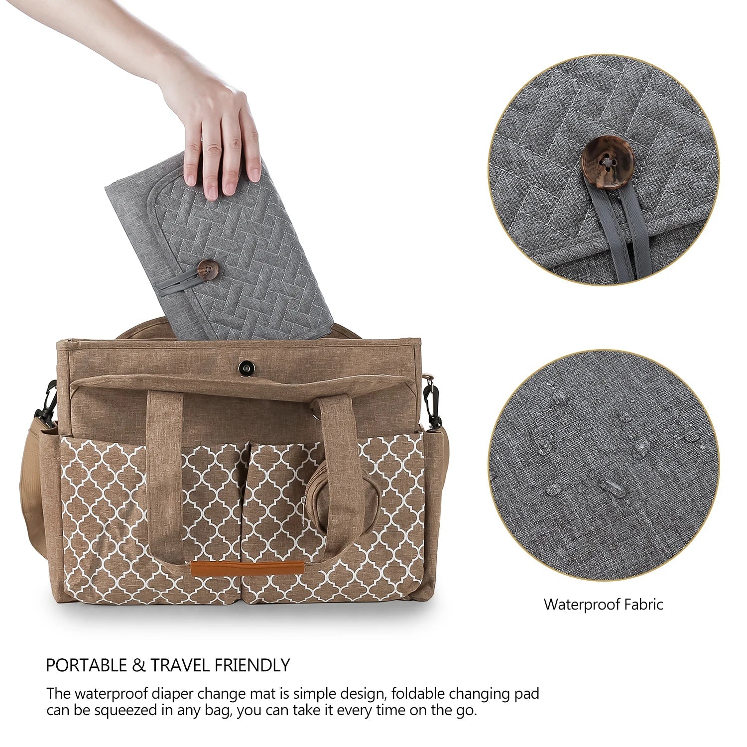 - Portable Multifunctional Waterproof Baby Changing Pad Baby Stork Diaper Wet Bags