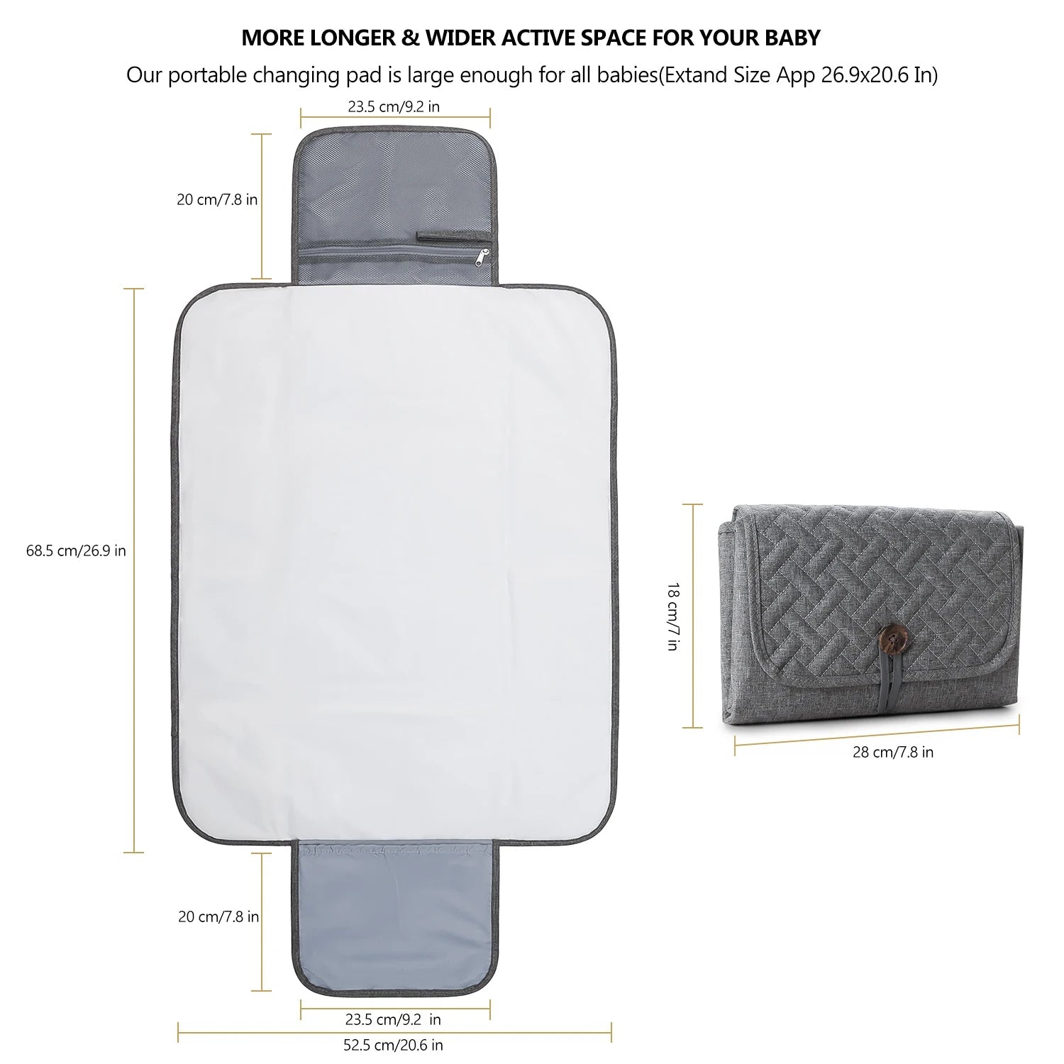 - Portable Multifunctional Waterproof Baby Changing Pad Baby Stork Diaper Wet Bags