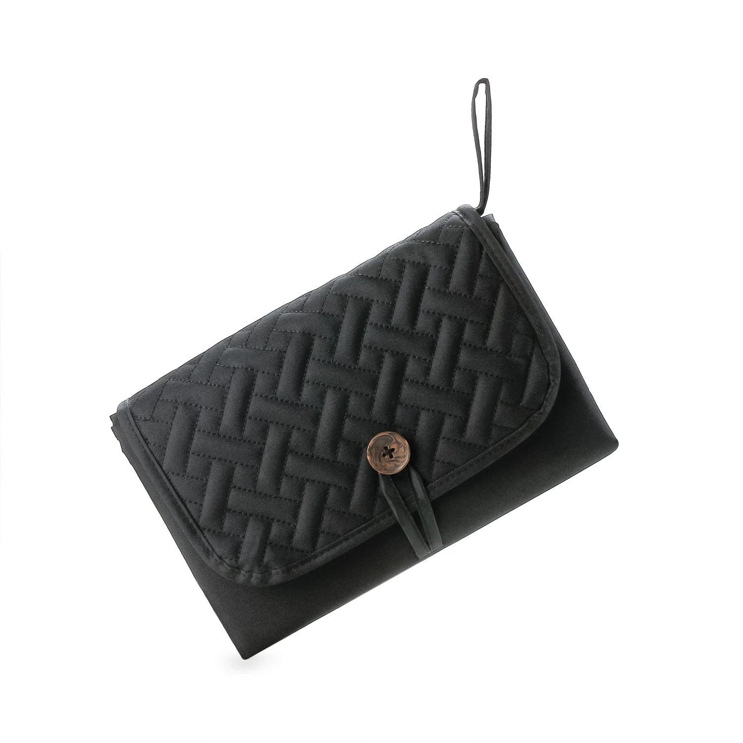 Black - Portable Multifunctional Waterproof Baby Changing Pad Baby Stork Diaper Wet Bags