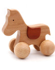 Horse - Push Along Wooden Toys Storkke Push & Pull Toys