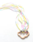 - Rainbow Ribbon Ring Sensory Toy - Natural Wooden Teether for Babies Baby Stork