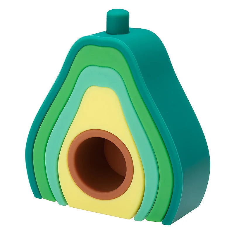 - Silicone Avocado Stacker - Educational Montessori Toy Storkke Sorting & Stacking Toys