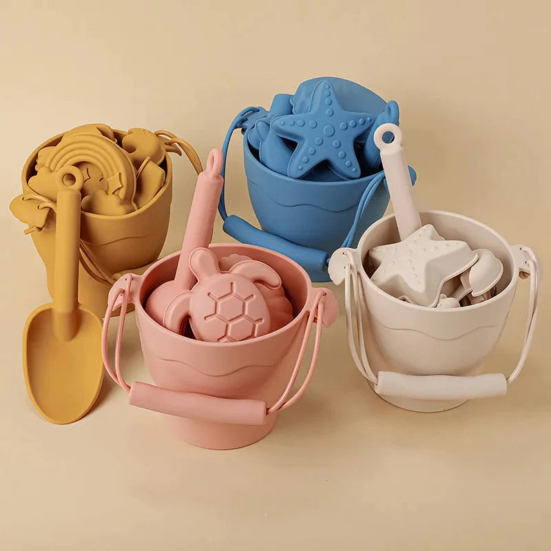 - Silicone Beach Buckets - Multiple Colours Storkke Beach & Sand Toys