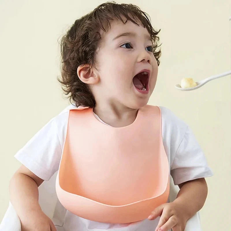 - Silicone Catch-All Bib – BPA-Free Adjustable Baby Feeding Bib | Baby Stork Storkke Bibs