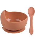 Terracotta - Silicone Bowl & Spoon - Multiple Colours Storkke Baby & Toddler Food