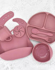 Rosey Pink - Silicone Feeding Set - Multiple Colours Baby Stork Baby & Toddler Food