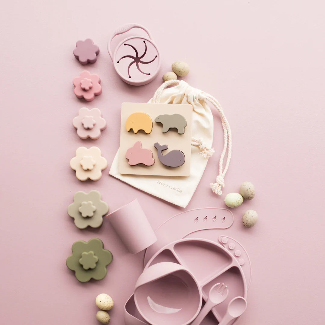 - Silicone Flower Stacker Toy - Versatile and Timeless Storkke Sorting & Stacking Toys