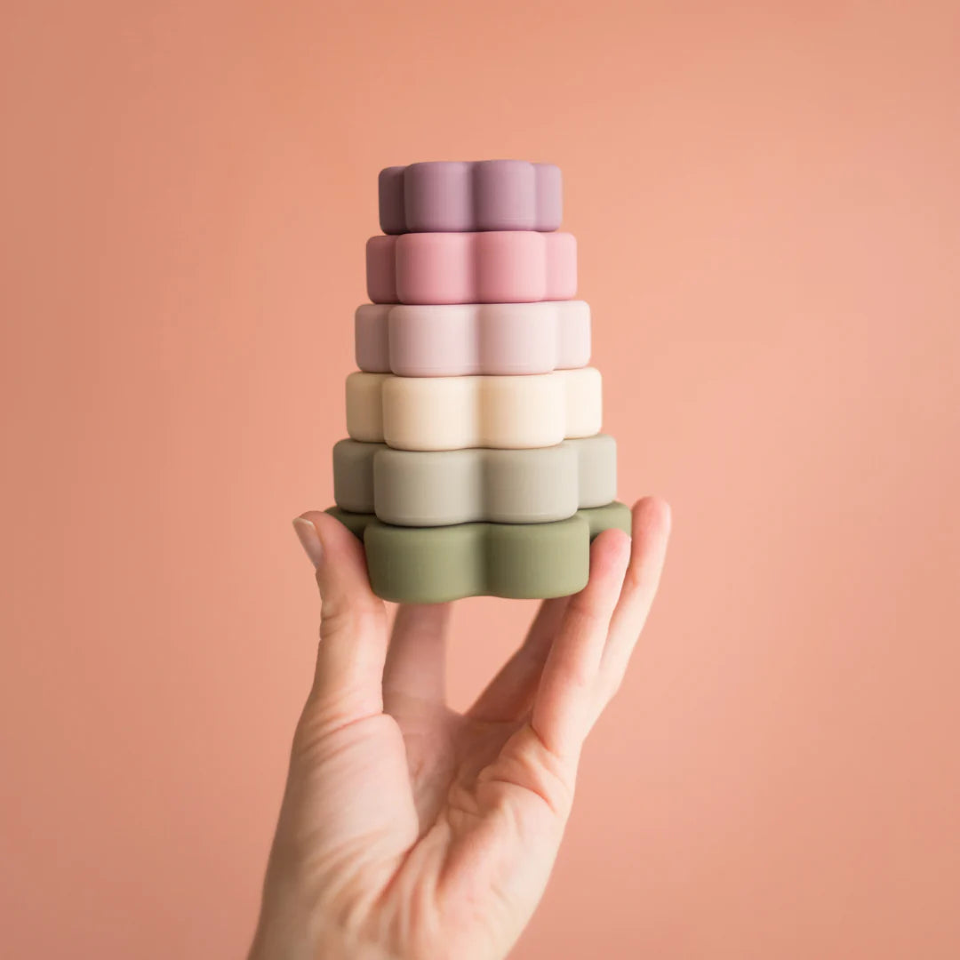 - Silicone Flower Stacker Toy - Versatile and Timeless Storkke Sorting & Stacking Toys