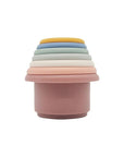 Rosey Pink - Silicone Stacker Cups - Multiple Colours Storkke Sorting & Stacking Toys