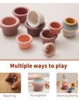 - Silicone Stacker Cups - Multiple Colours Storkke Sorting & Stacking Toys