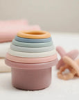 - Silicone Stacker Cups - Multiple Colours Storkke Sorting & Stacking Toys